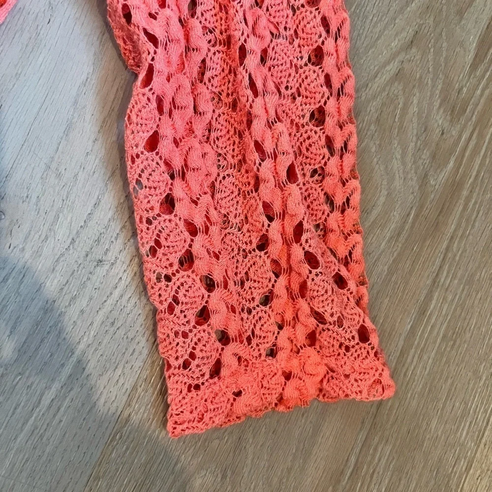 Staring at Stars Anthropologie Woven Sweater in Orange Women’s Size Medium